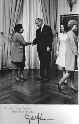Grandmother with President Lyndon B. Johnson and First Lady Johnson